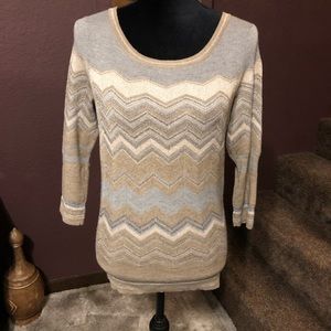 The Limited Neutrals M Sweater - Metallic Threads